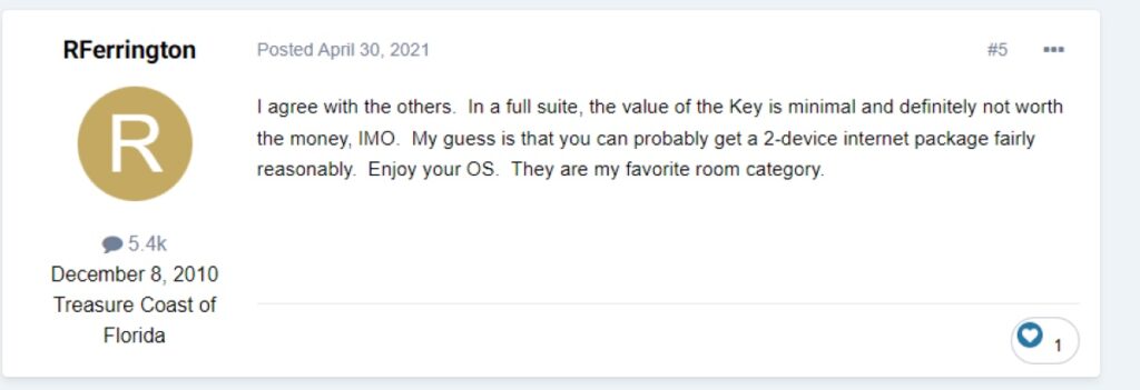 “In a full suite, the value of the Key is minimal and definitely not worth the money, IMO.”