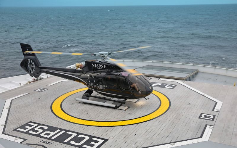 Scenic Eclipse helicopter