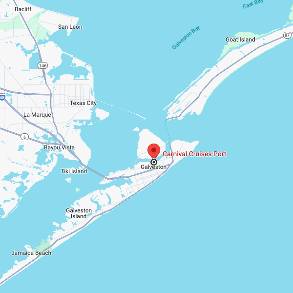 Galveston cruise port map