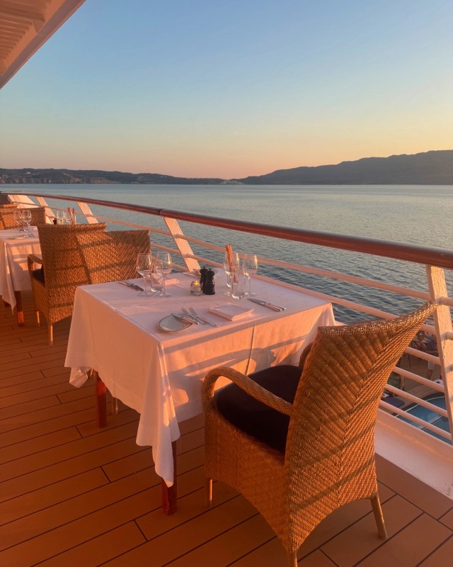 SeaDream outdoor dining