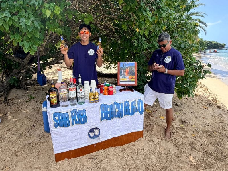 Beach BBQ bar