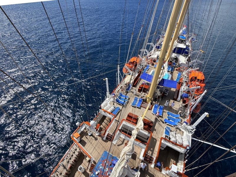 Star Flyer viewed from the mast