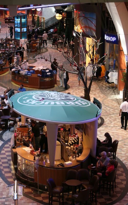 Starbucks on a Royal Caribbean ship