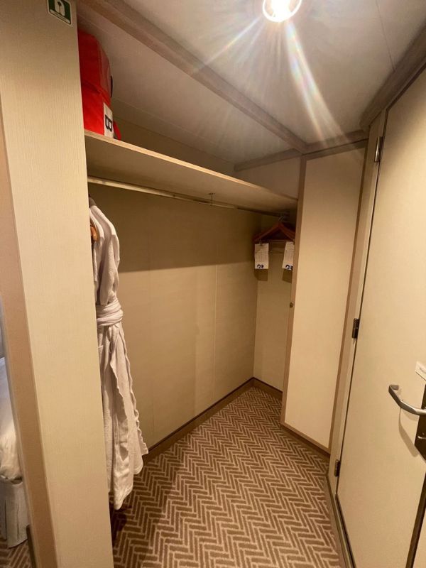 Storage space cruise cabin
