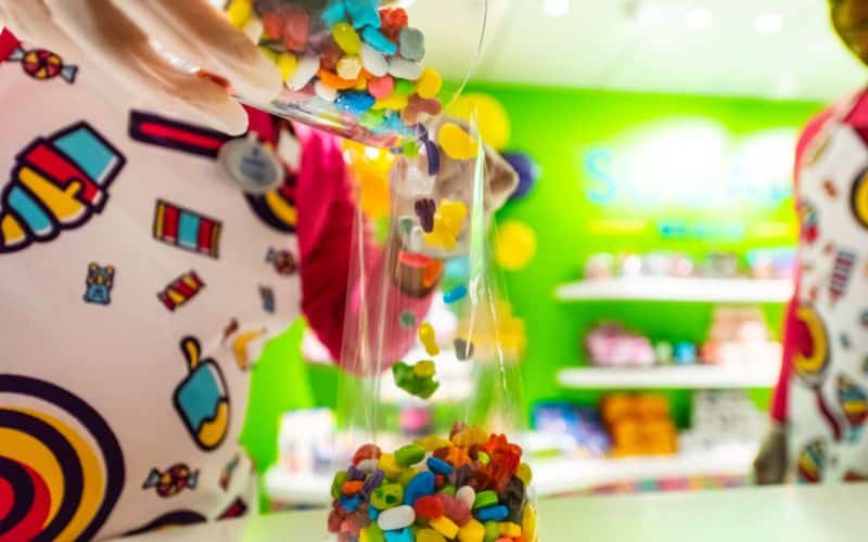 Yummy candies at Sugar Beach