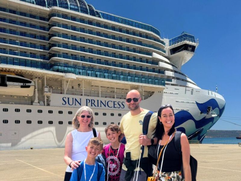 Sun Princess with family