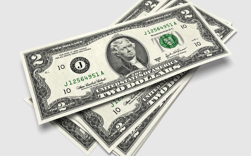 Two dollar bills