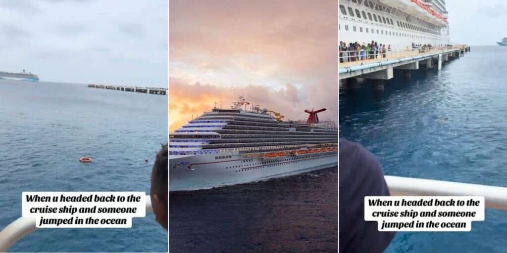 Pier jumper Carnival cruise