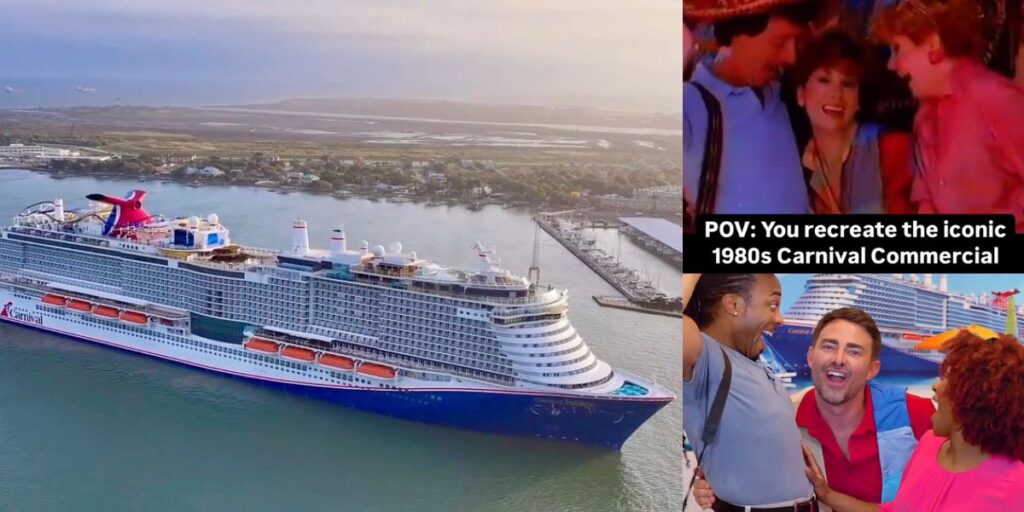 Carnival recreates classic commercial