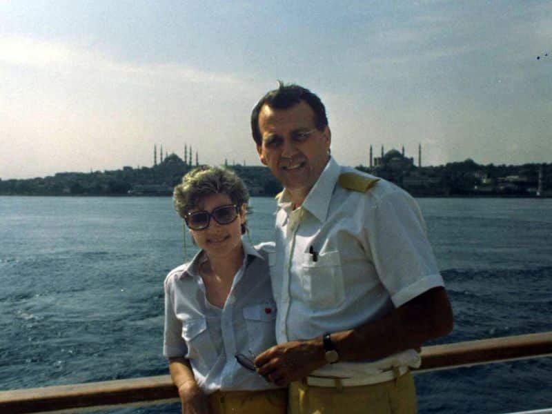 Anette Taylor, Riviera Travel Cruise Director with husband