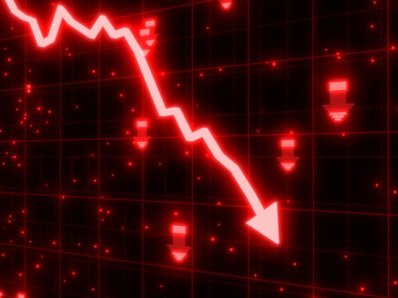 Crash of stock prices