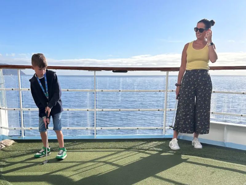 Mini golf with Marella Cruises