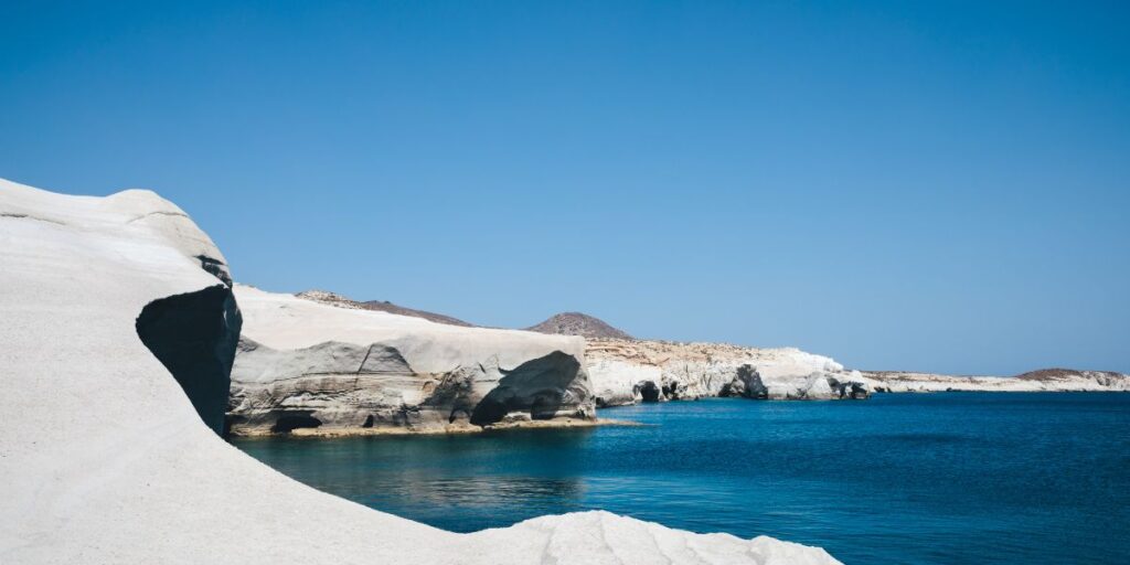 Sarakiniko Beach on Milos