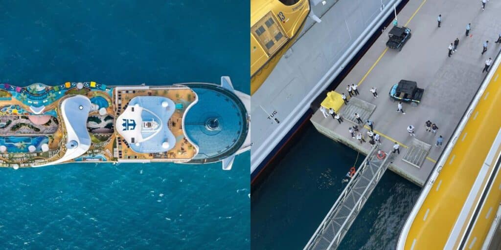 Star of the Seas guest falls into water from pier