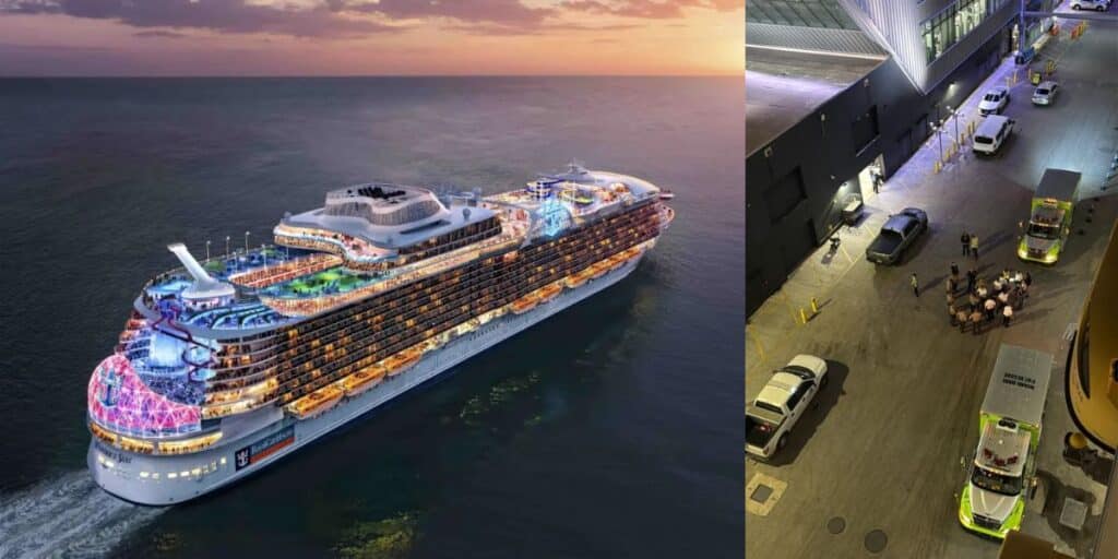 Wonder of the Seas Altercation with police and ambulances