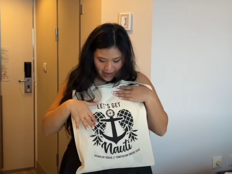Gift bags on a swingers cruise