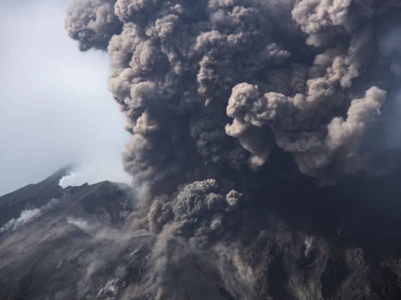 Volcanic ash cloud