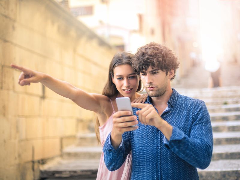 Maps on a phone