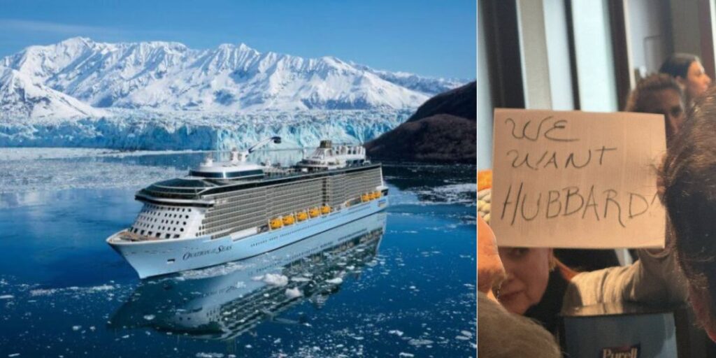 Ovation of the Seas protest