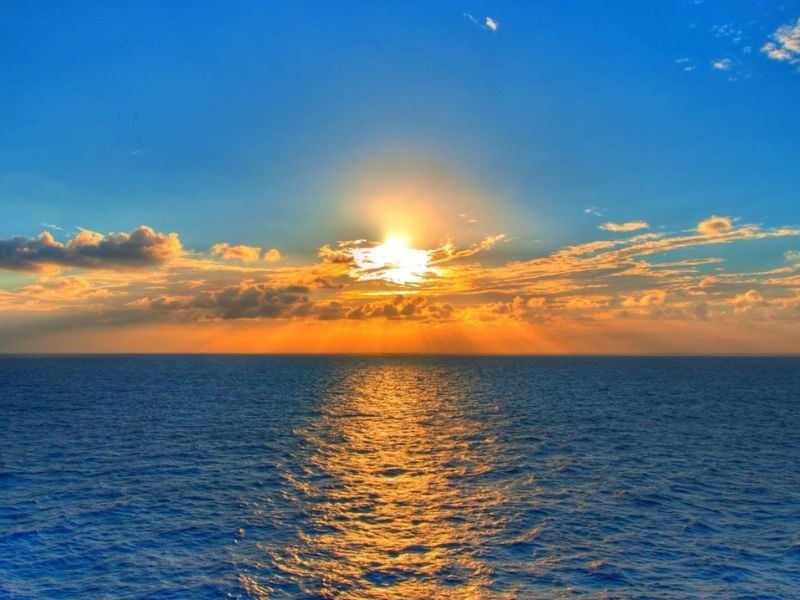 Sunset on a cruise