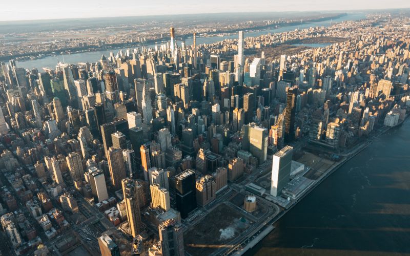 New York aerial shot