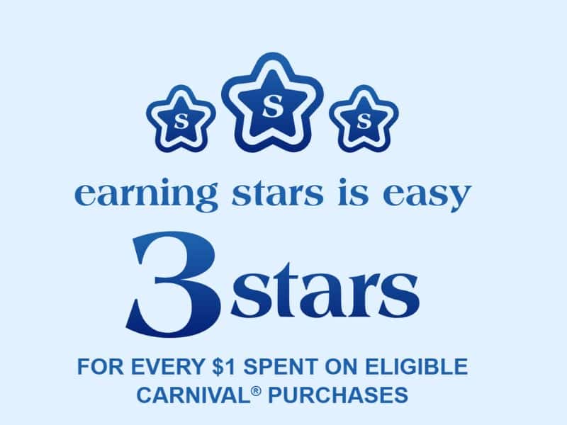 Carnival Rewards Stars
