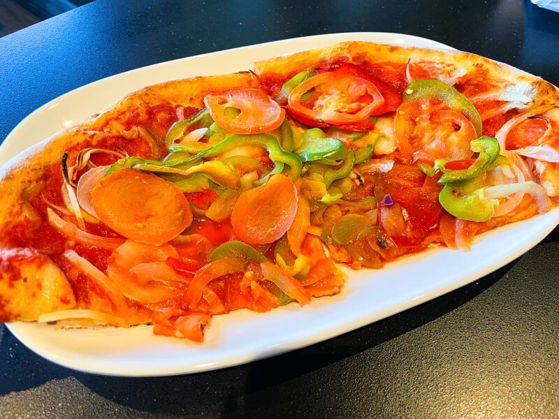 MSC Cruises vegan pizza