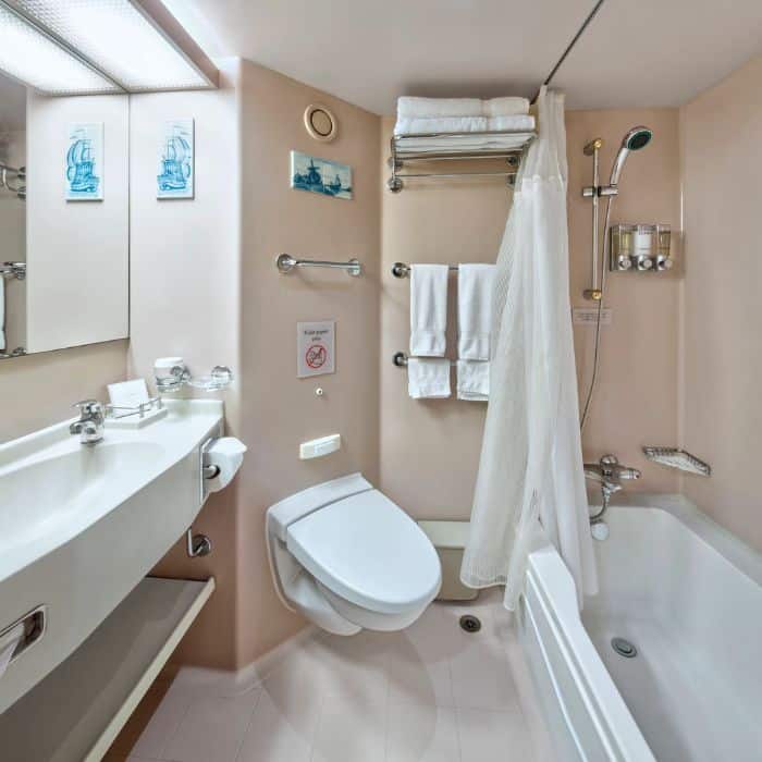 Verandah Bathroom on MS Zuiderdam
