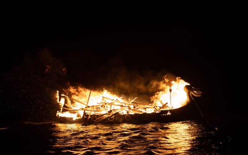 A viking funeral