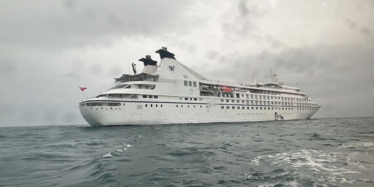 One of the wind star cruise ship