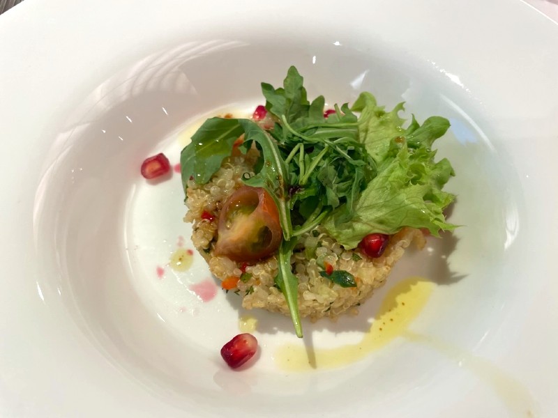 Multi-course dining on Ambience