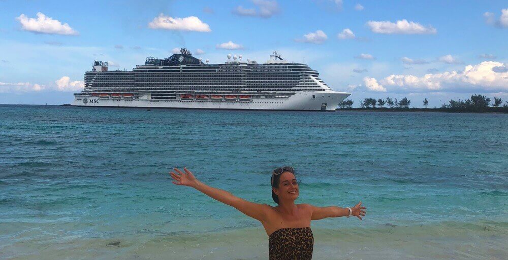 Cruise Mummy with MSC ship