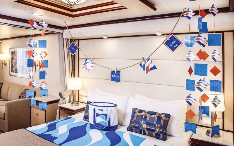 Birthday decoration cruise cabin