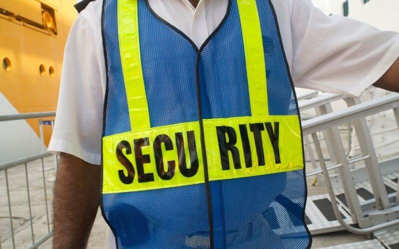 Cruise ship security guard