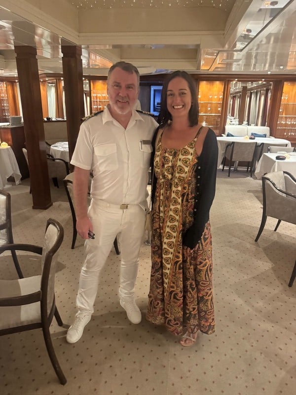 Jenni with Captain Michael Macleod