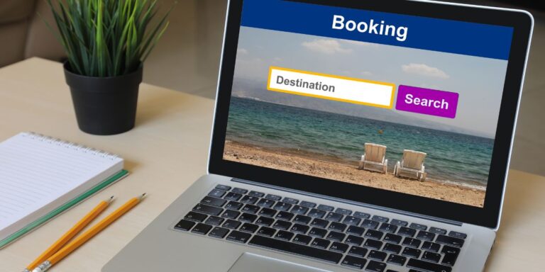 Booking a holiday or vacation