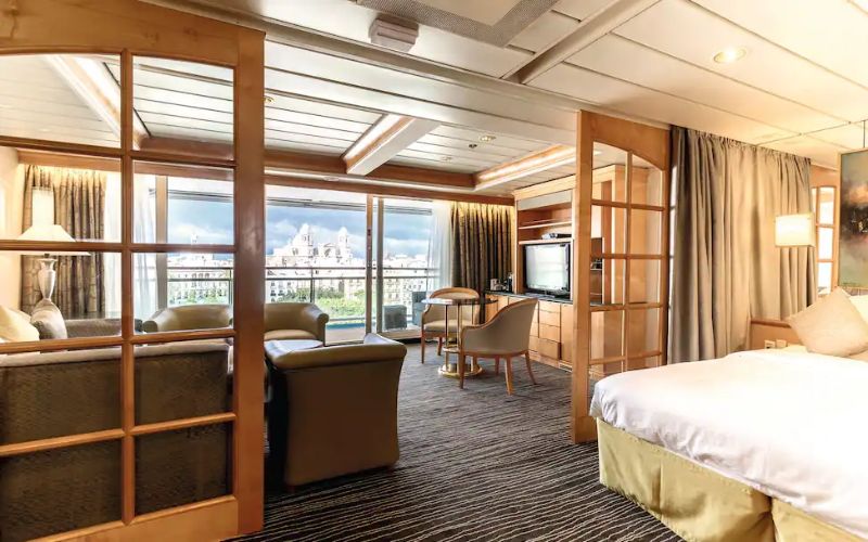 The interior design of an executive suite