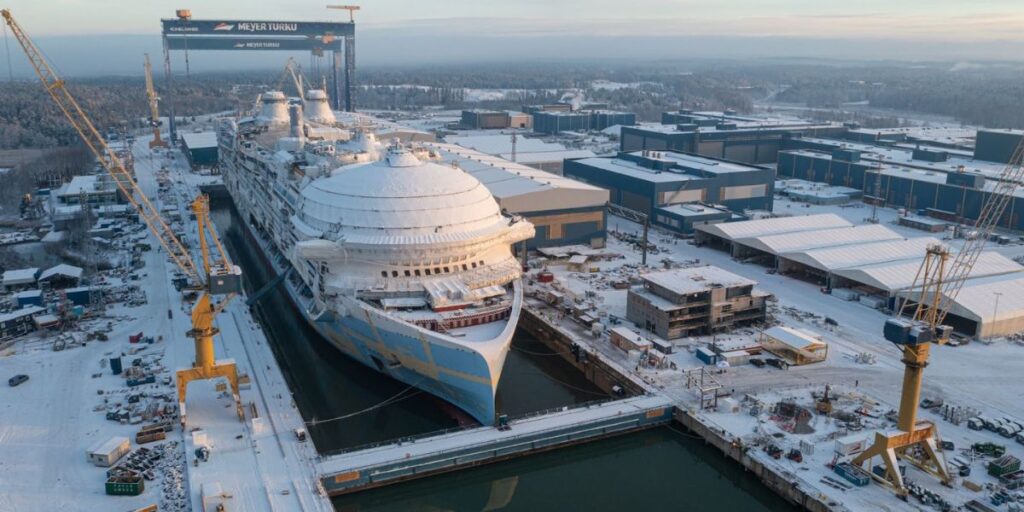 Icon of the Seas under construction