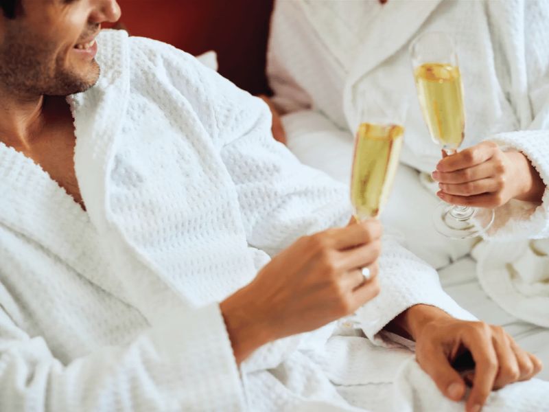 Couple relaxing on Ambassador cruise
