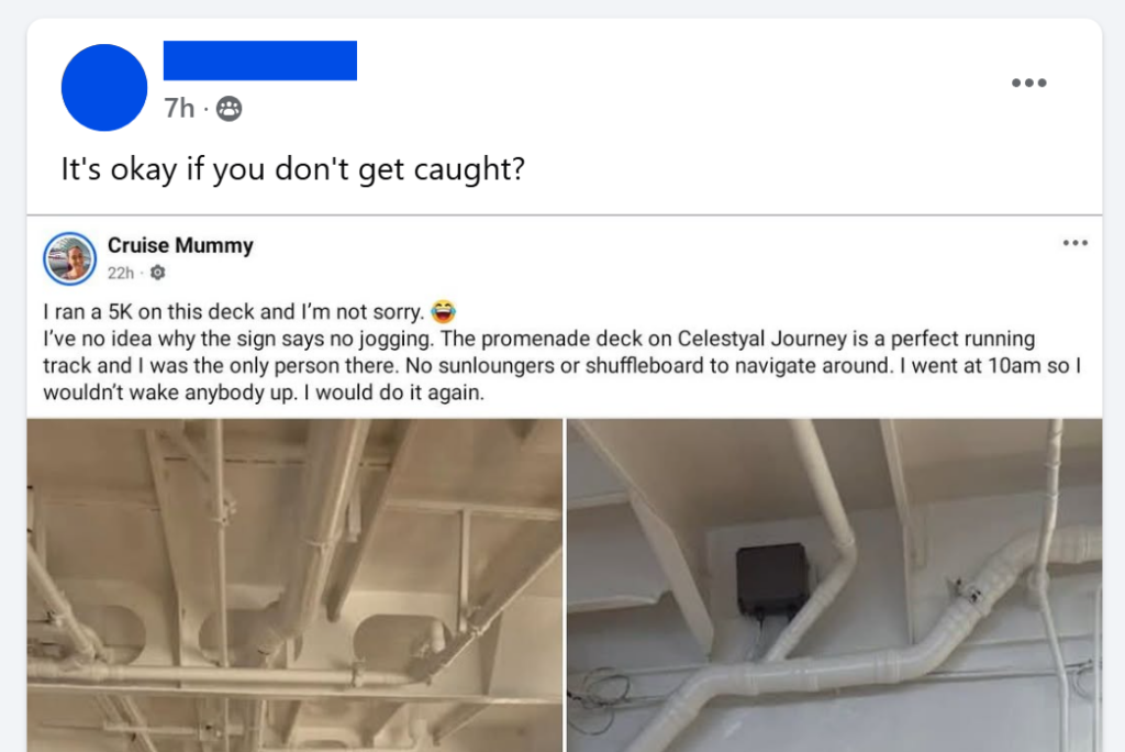 It's okay if you don't get caught?