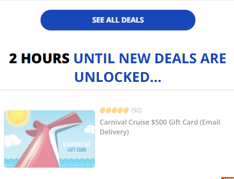 Newegg Carnival gift card deals