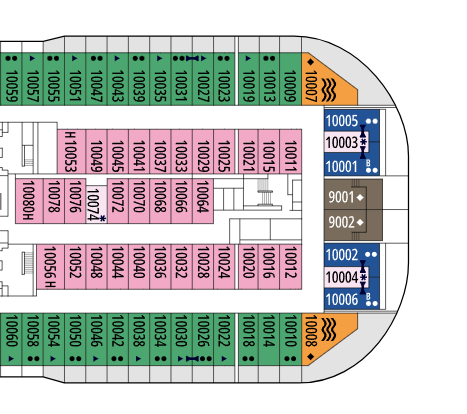 MSC Meraviglia Deck Plan