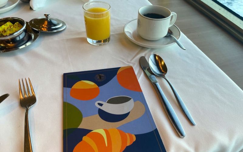 juice and coffee in breakfast buffet - Fred. Olsen