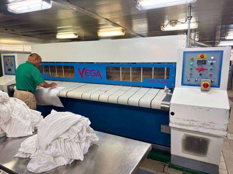 laundry person on cruise ship