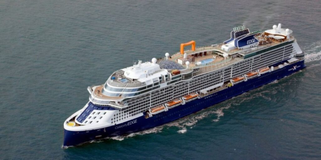 Celebrity Edge sailing on the ocean