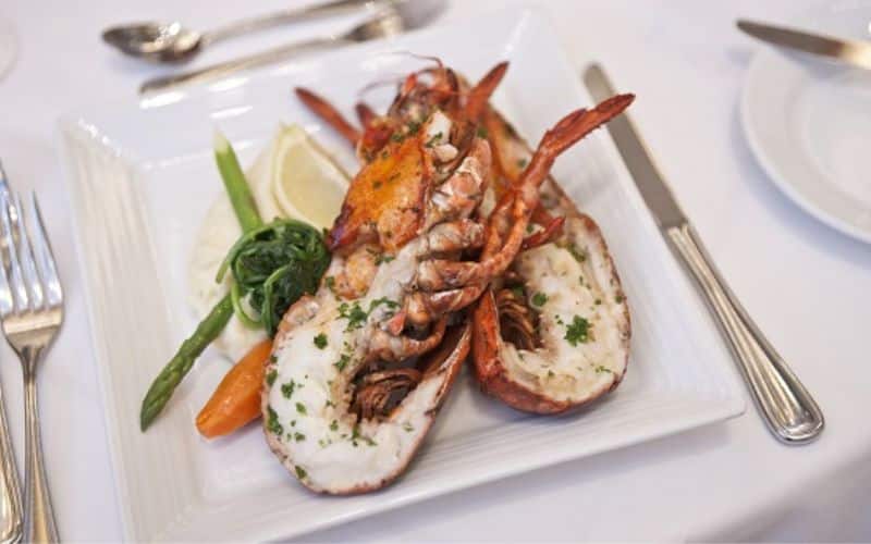 a big serving of delicious lobster