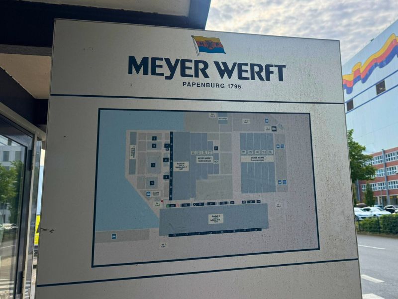 map of meyer werft papenburg