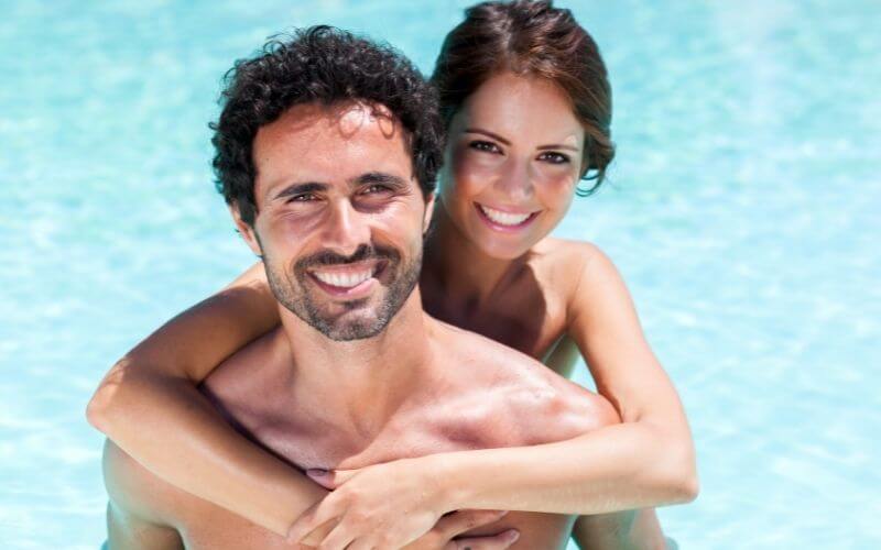 nude couple on a cruise