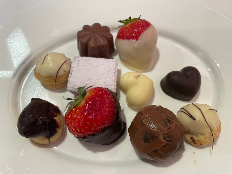 Multi-course dining on Ambience