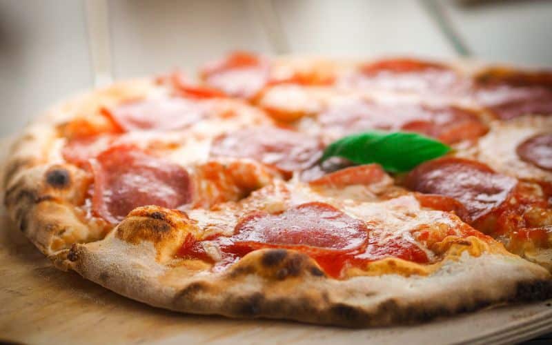 a delicious pizza
